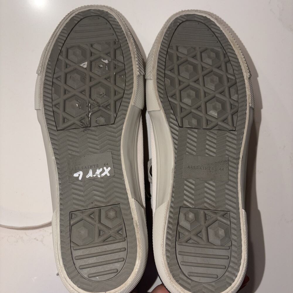 All Saints Dumont Gray High Top Sneakers 11 - Picture 4 of 7